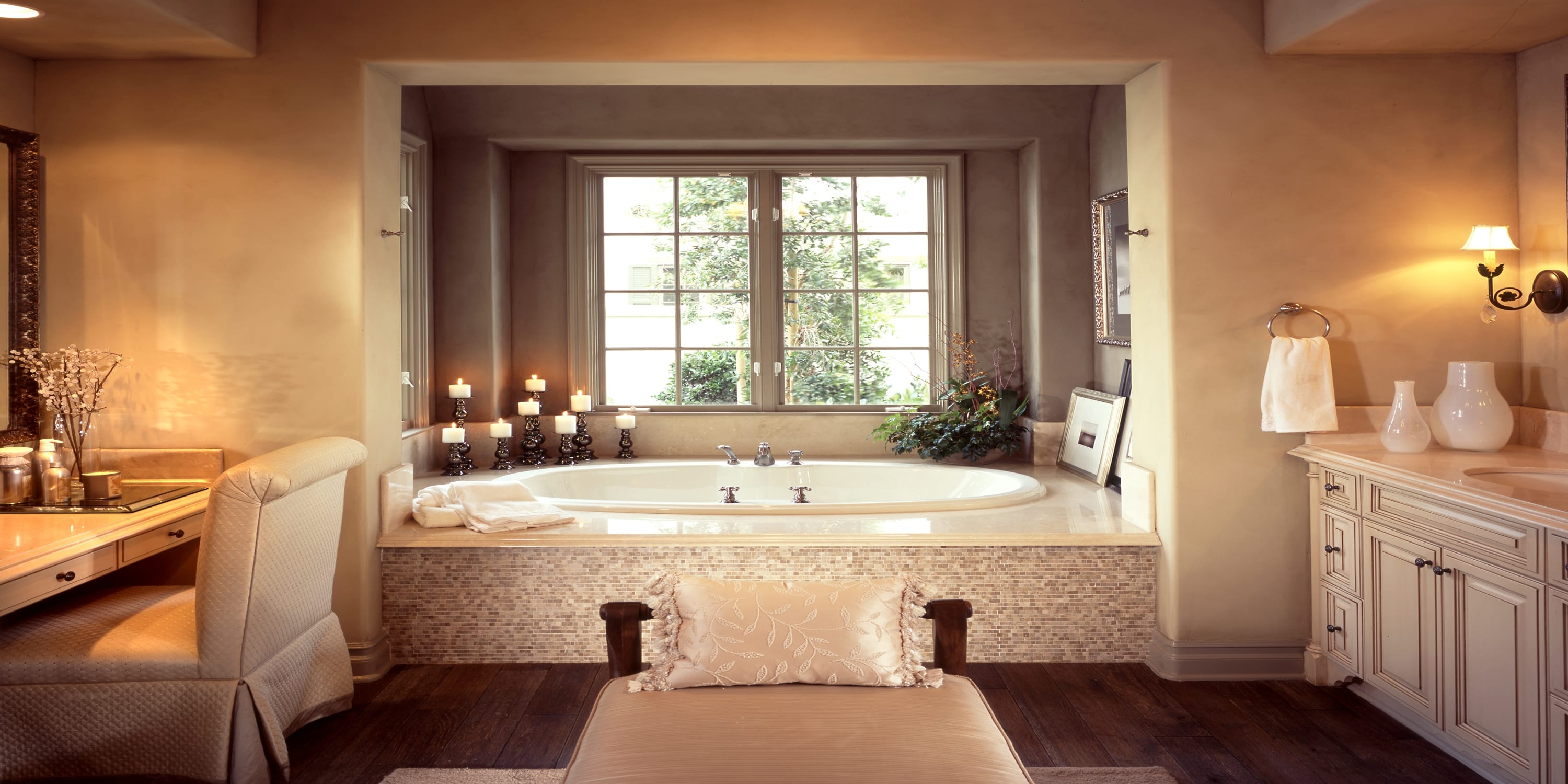 salle de bain rustique classique